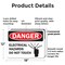 Signmission Electrical Hazards Do Not Touch Danger Sign, Plastic, 18in W x 12in L, 2PK OS-2PACK-DS-P-1218-L-19342 - alternate 8